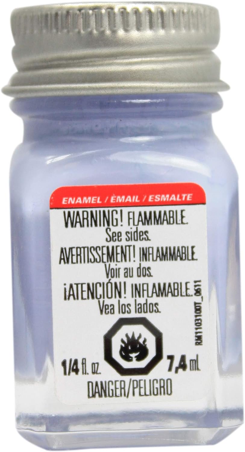 Pintura de esmalte Testors, color morado brillante, botella de 1/4 oz