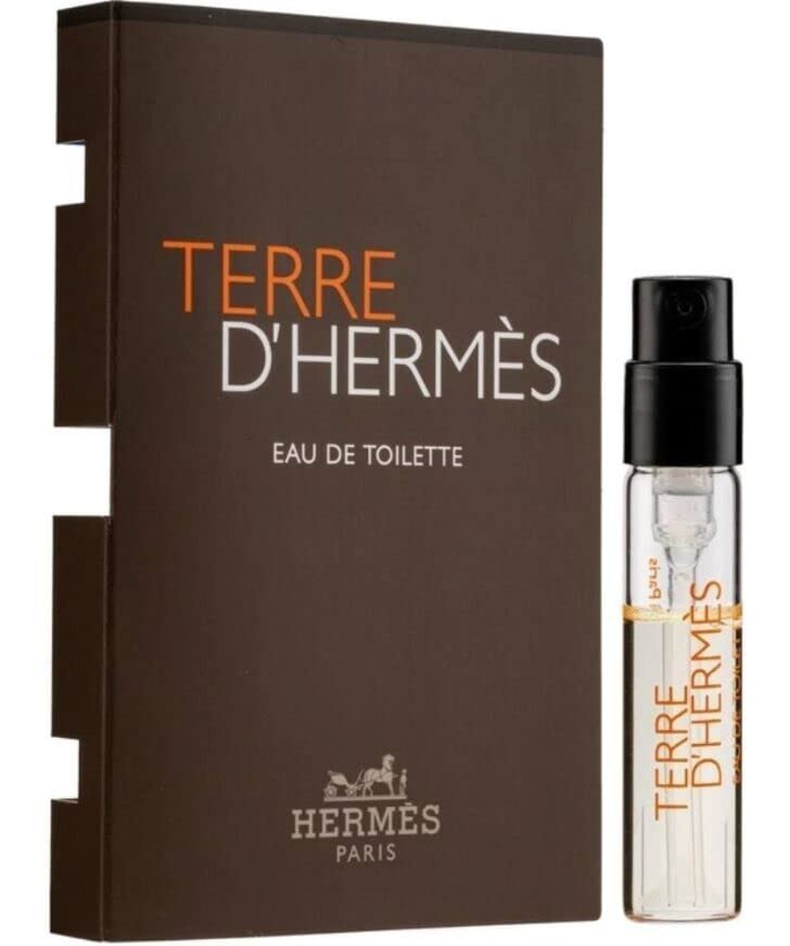 Hermes Terre D'Hermes, 0,06 onzas, 2 ml, vial en spray para eau de toilette