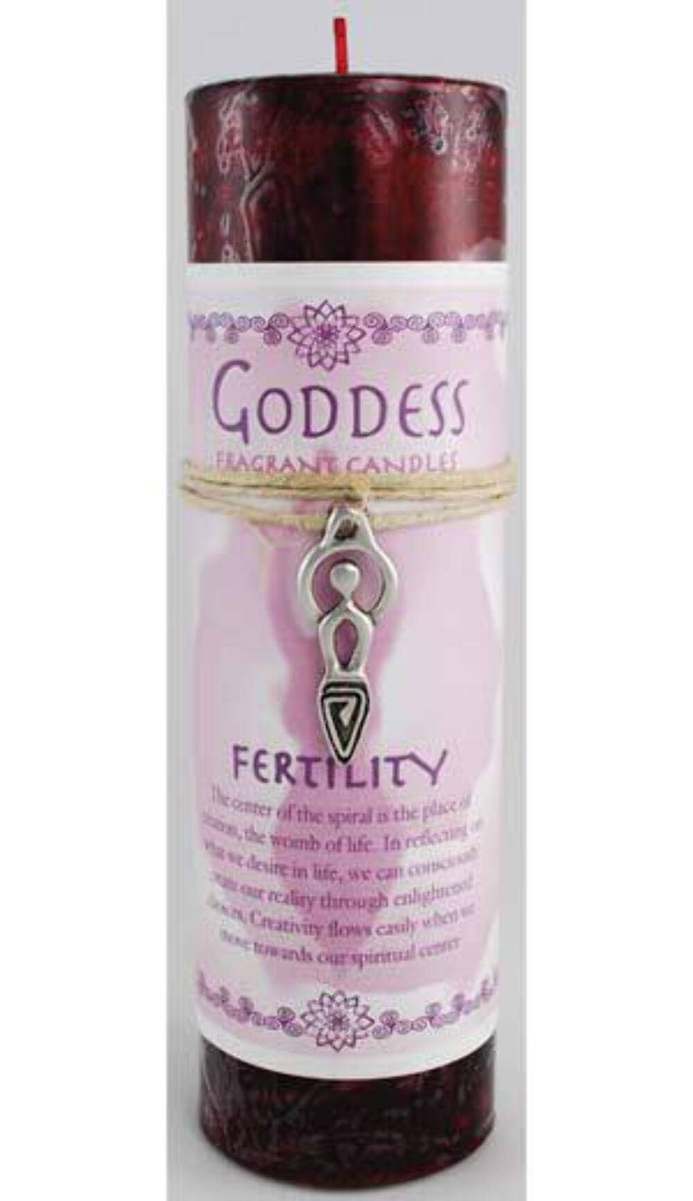 Vela de pilar de fertilidad CP16FE de AzureGreen con diosa