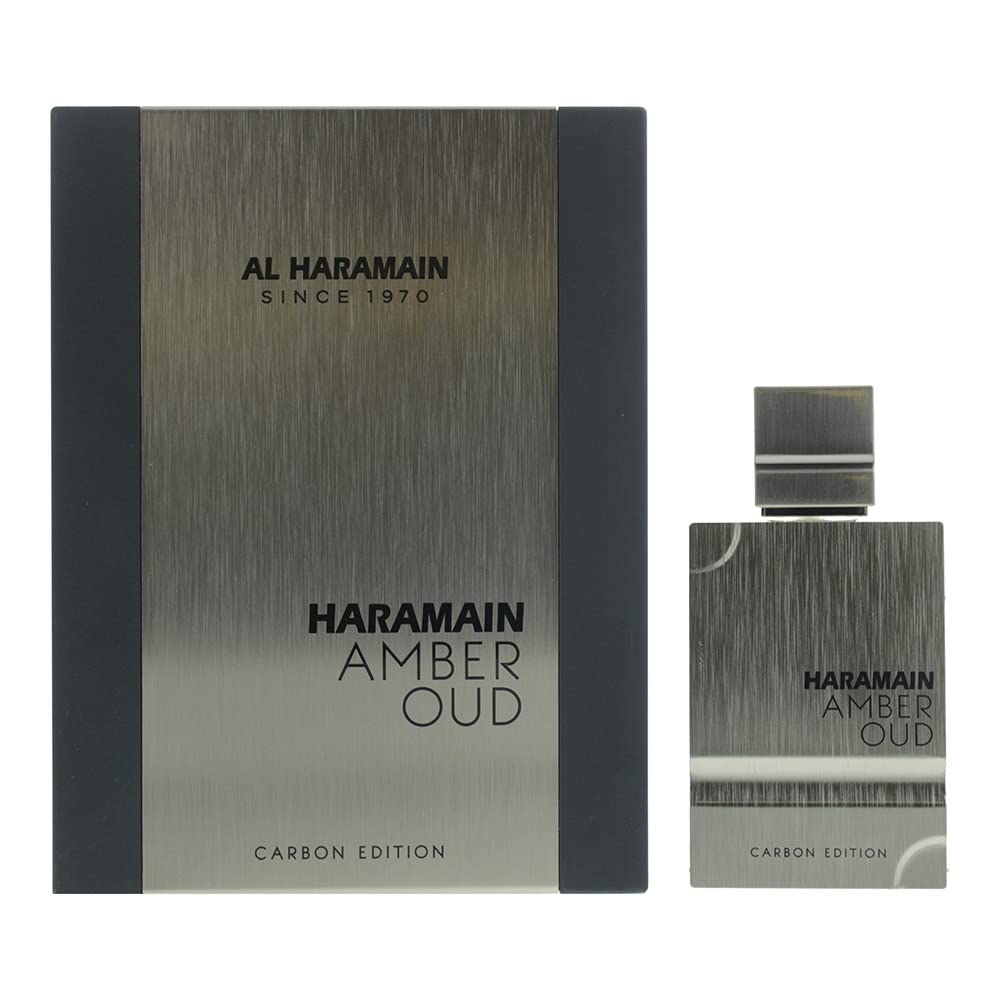 Al Haramain Amber Oud Carbon Edition para hombre Eau de Parfum Spray, 2.0 onzas