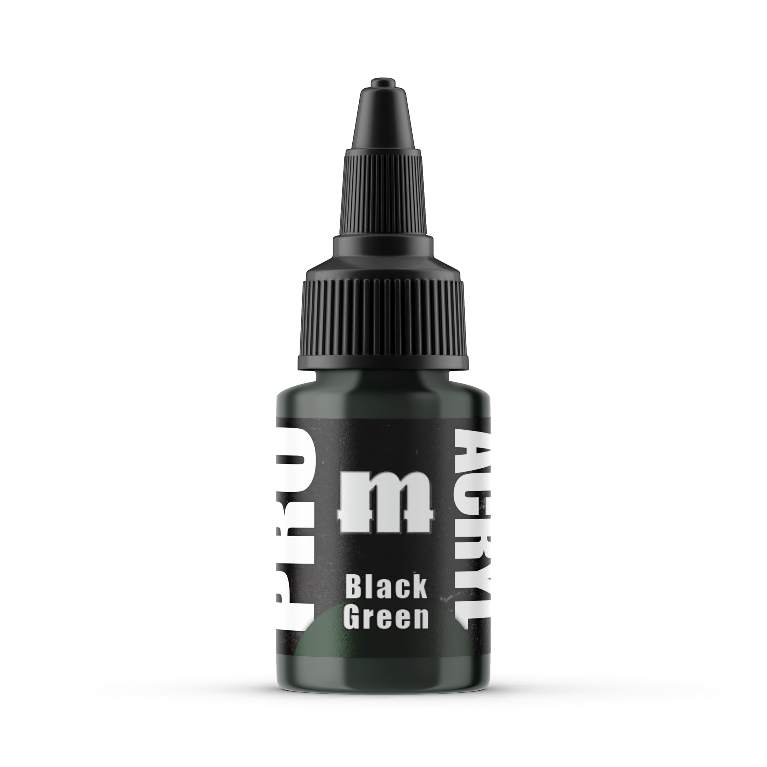 Monument Hobbies Pro Acryl Black Green Miniature Acrylic Paint, 22ml