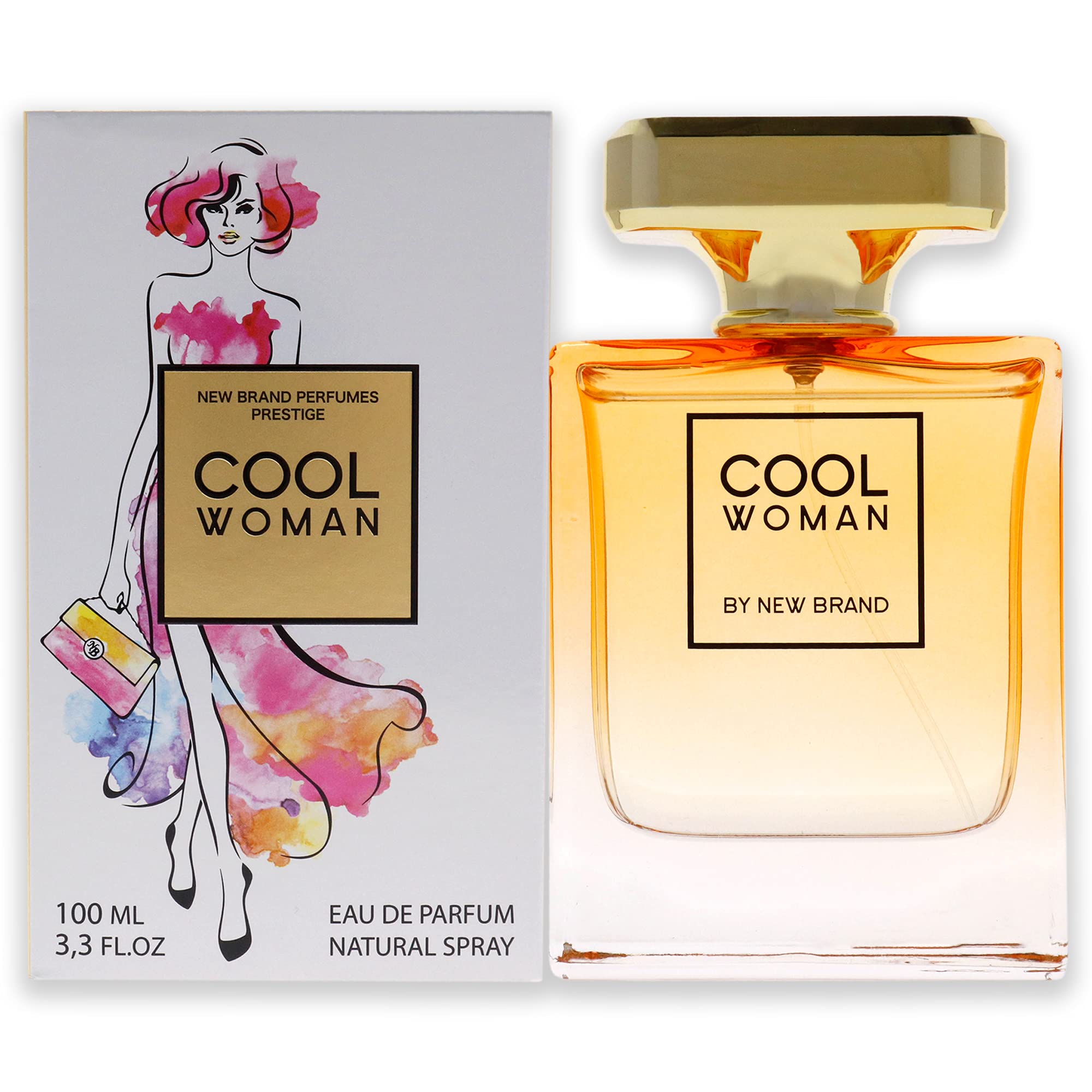 New Brand Prestige Cool Women EDP Women Amber Floral Scent 3.3 oz Spray