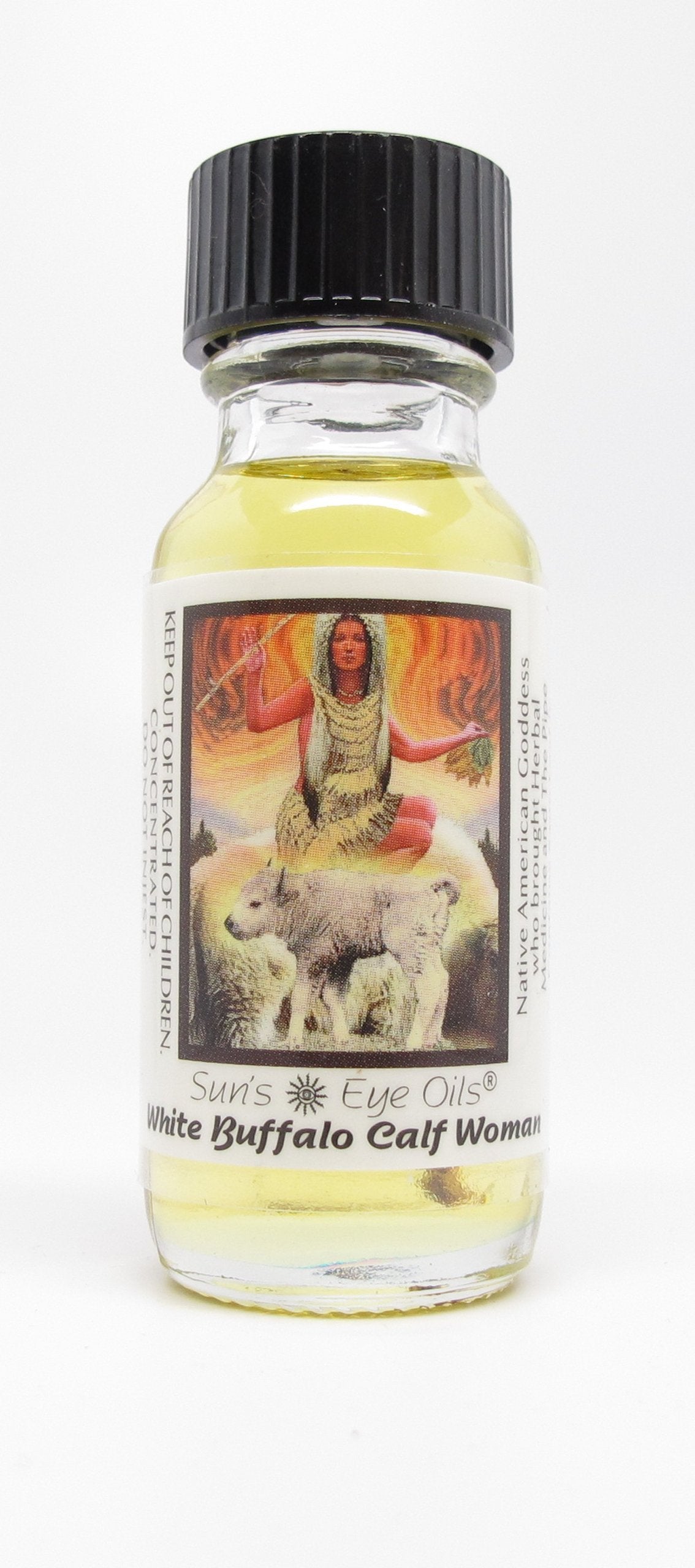 Sun's Eye White Buffalo Calf Woman Herbal Fragrance Oil - 1/2 Ounce Bottle