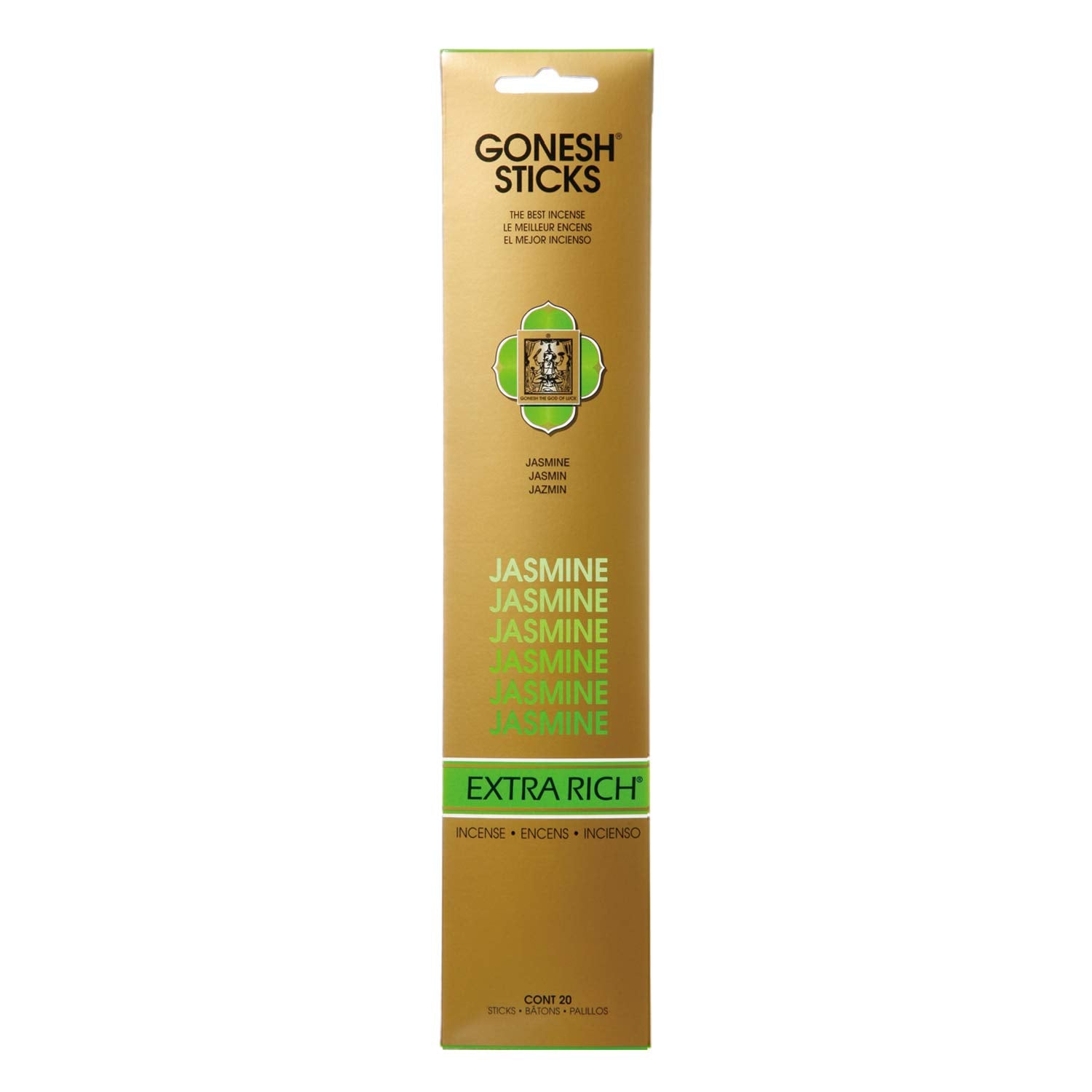 Gonesh Incienso Jazmín Extra Rico 20 Varillas