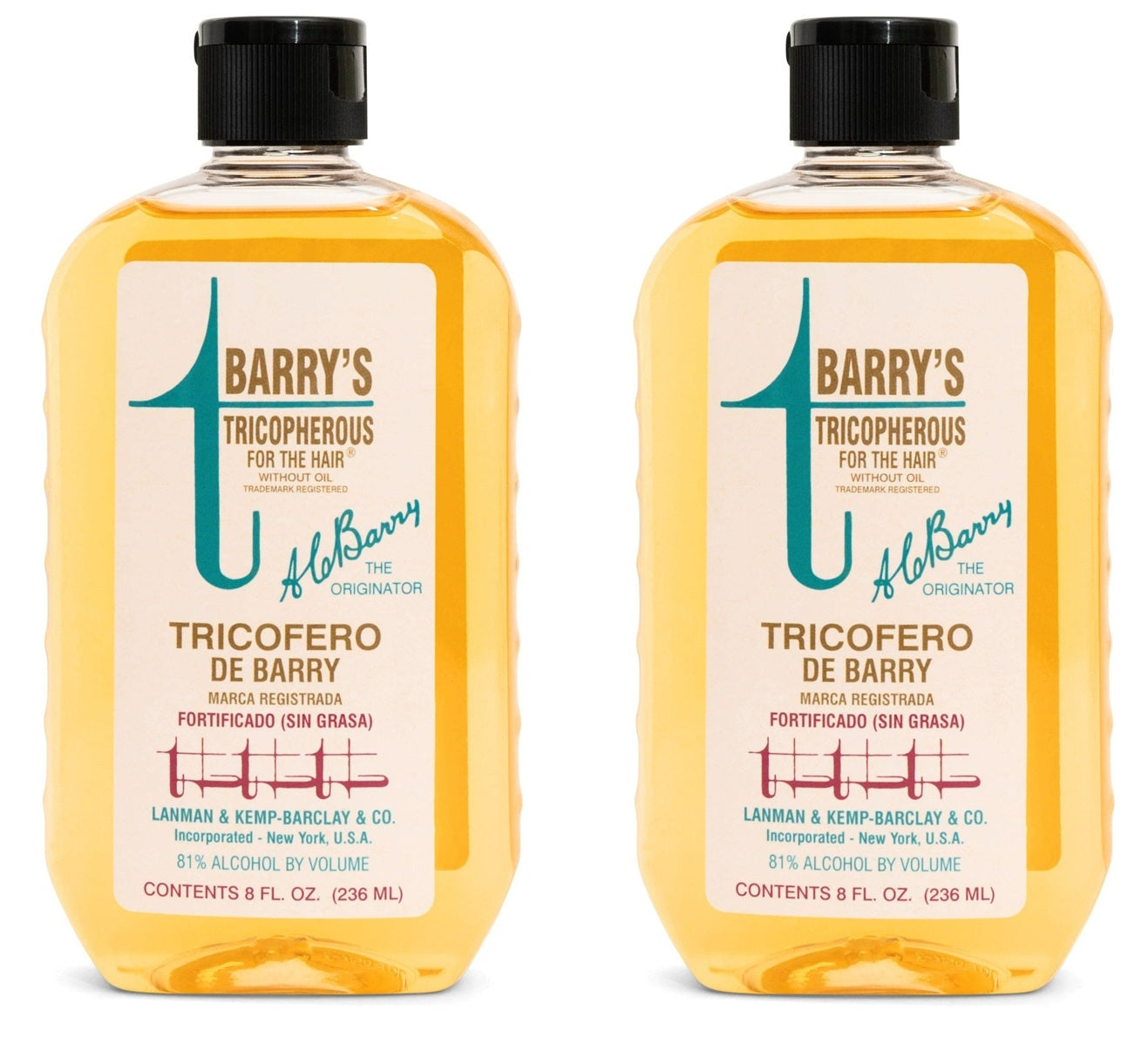 Barry's Tricopherous Greaseless Hair Tonic 8 fl oz 2 Pack