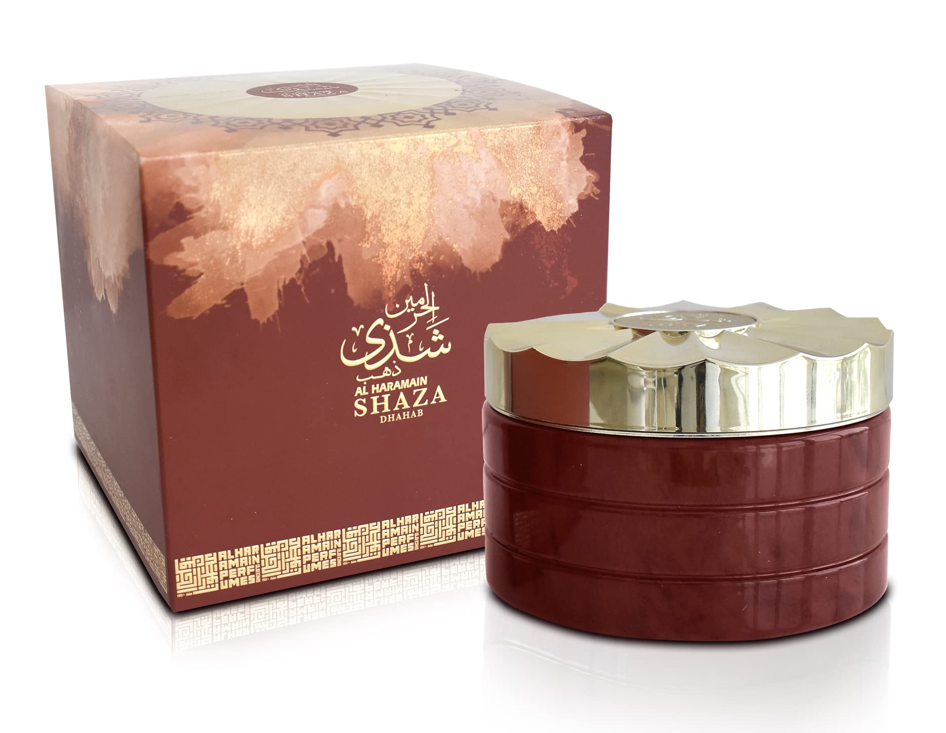 Al Haramain Shaza Dhahab Oudh Maal Attar Unisex Bukhoor Woody Amber Scent 75 g