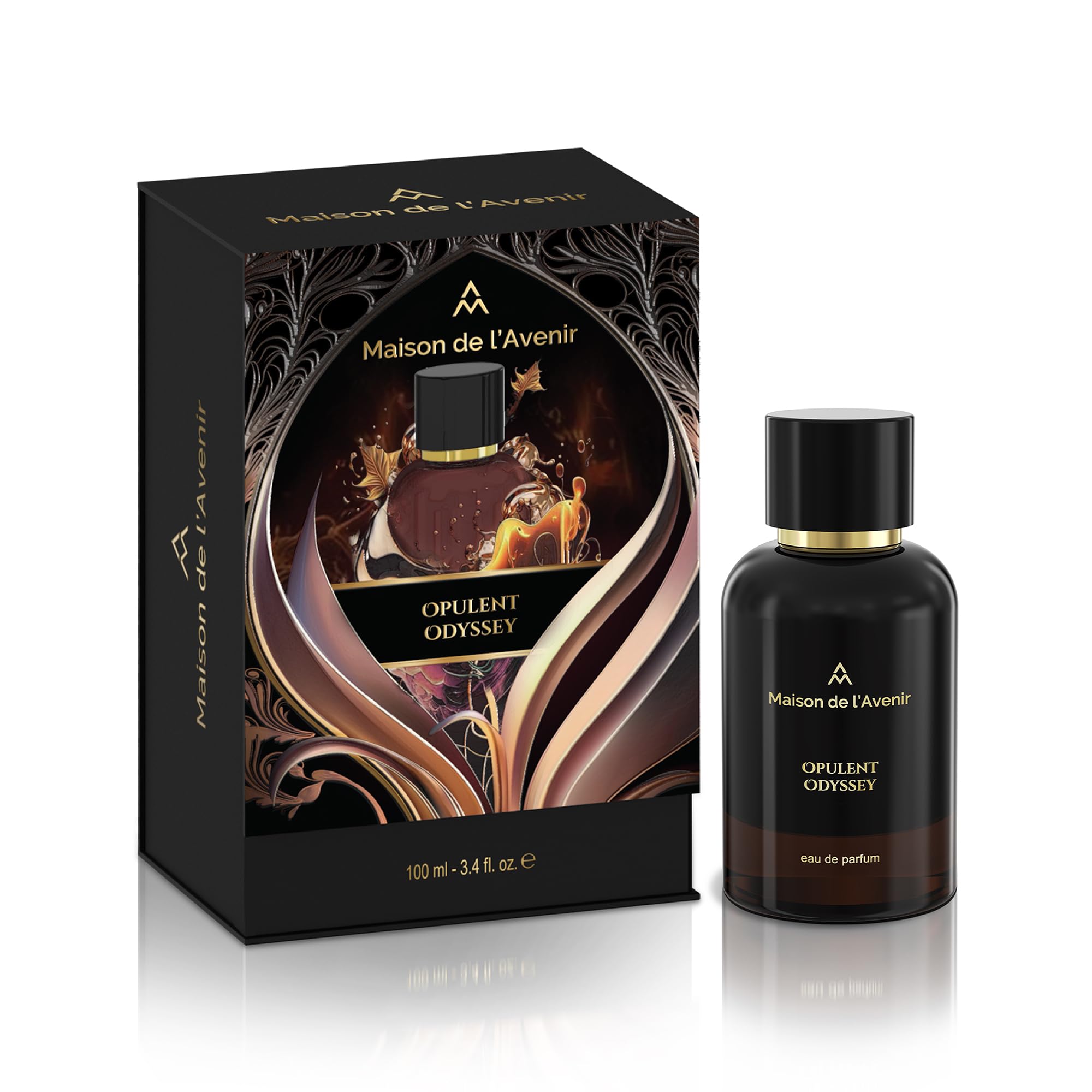 Maison de l'Avenir Opulent Odyessy Eau de Parfum Spray for Unisex, 3.4 Fl Oz (100 ml)