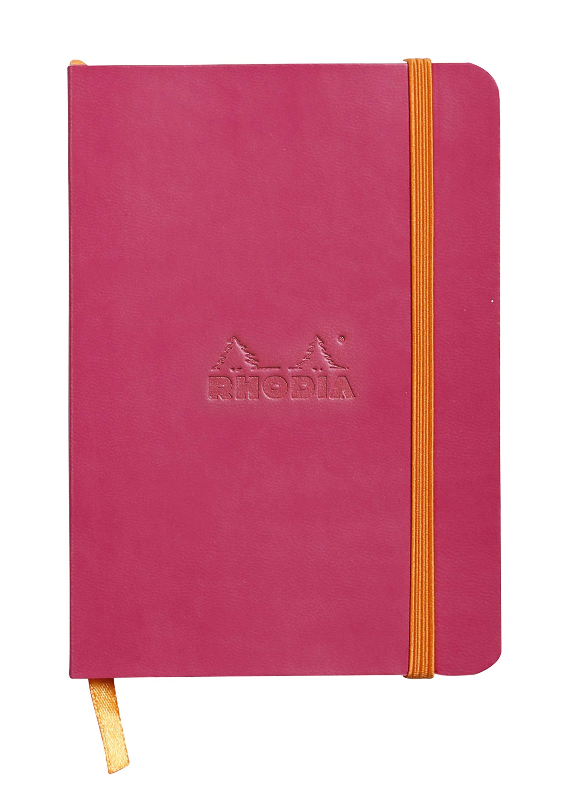 Rhodia Rhodiarama Soft Notebook - 72 Lined Sheets - 4 x 5 1/2 - Raspberry