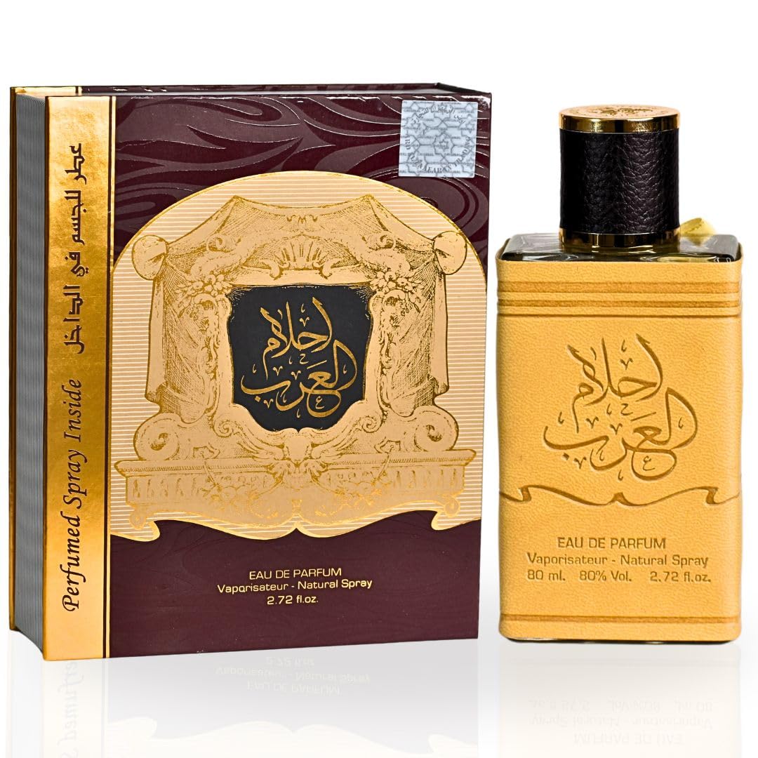 Ard Al Zaafaran Ahlam Al Arab Eau de Parfum Spray para hombres, 3,4 onzas líquidas (100 ml)