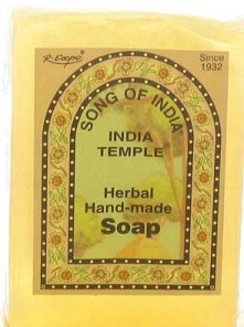 (Lot de 12) Barre de savon à base de plantes fait à la main Song of India India Temple de 100 grammes (3,3 onces)