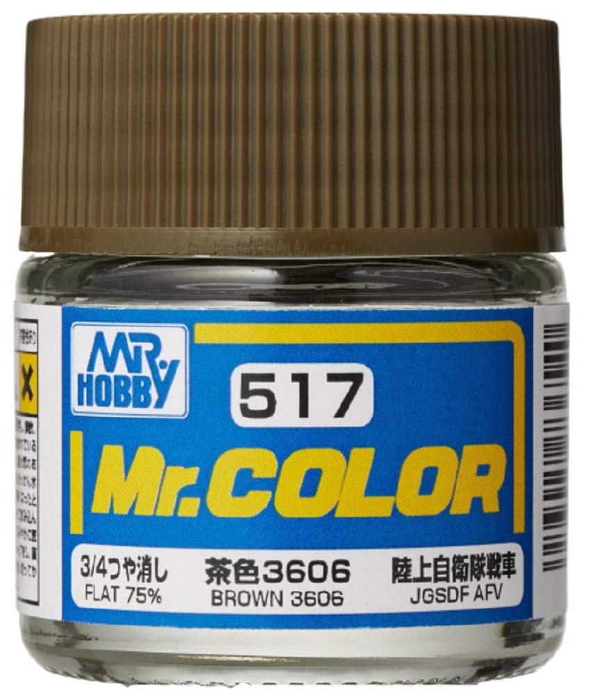 Pintura para modelismo Gunze GSI Mr. Hobby Color Lacquer C517 Brown 3606 (10 ml)