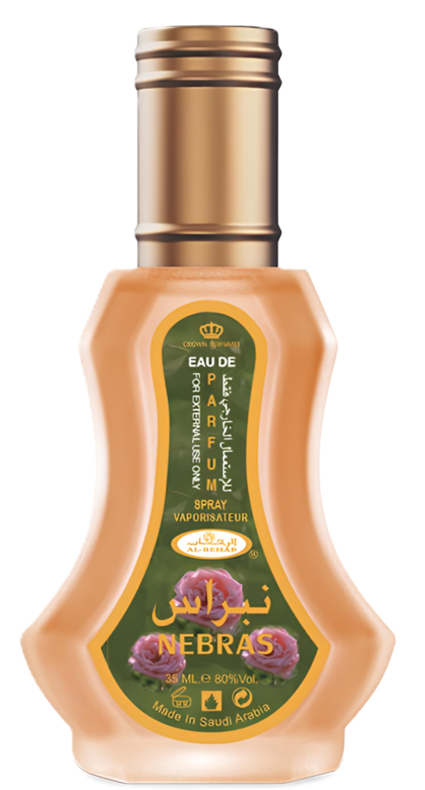 Al Rehab Nebras Eau de Parfum Spray, 1.18 Fl Oz (35 ml)