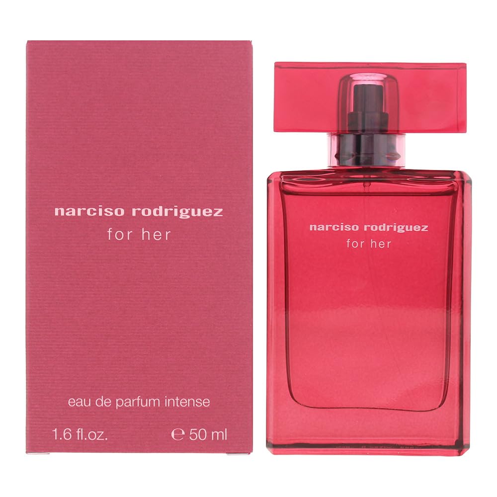 Narciso Rodriguez Eau de Parfum Intense for Women, Musky Floral Fragrance with Peach Vanilla and Vetiver, 1.6 oz Spray