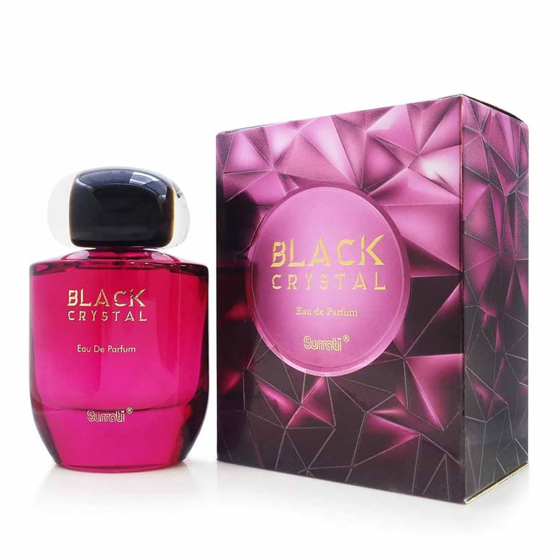 Surrati Black Crystal Eau de Parfum Spray 3.4 Fl Oz (100 ml)