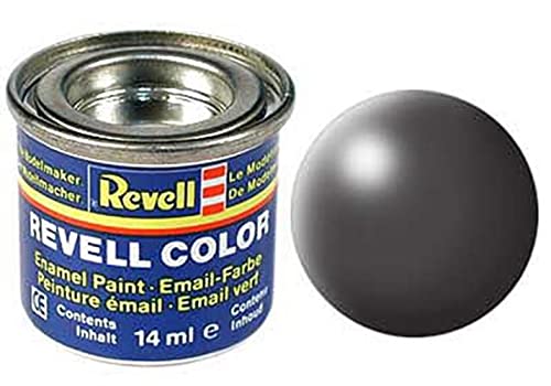 Pot de peinture Revell Enamels 14 ml, gris foncé soie RAL