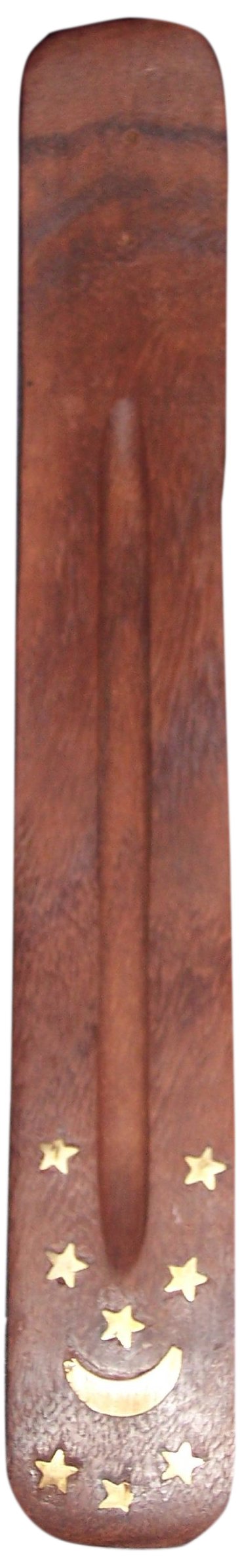 Brûleur d'encens ~ Porte-encens traditionnel avec motif incrusté ~ Environ 10 pouces, variété de motifs