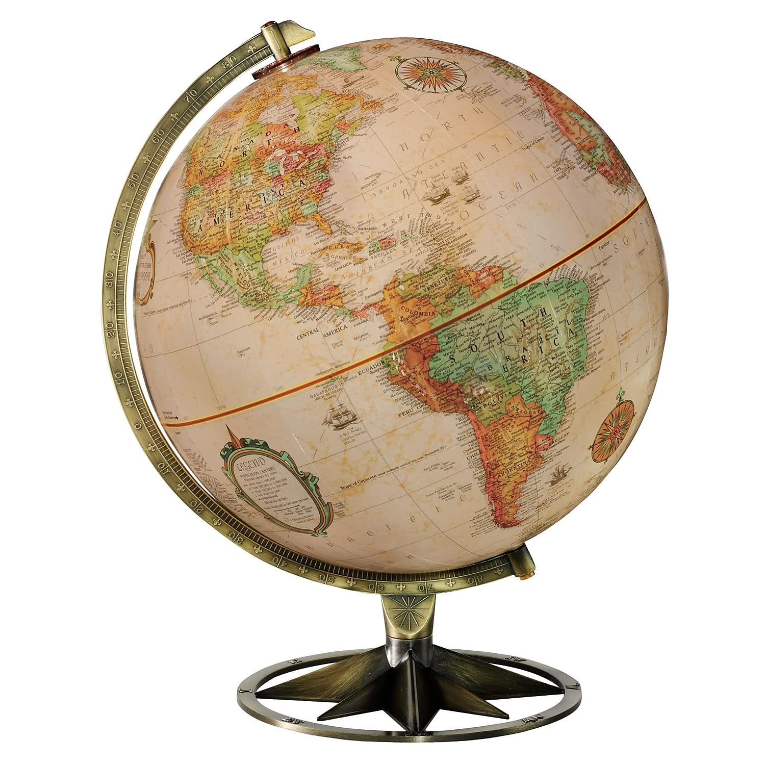 Replogle Globes Compass Rose Globe