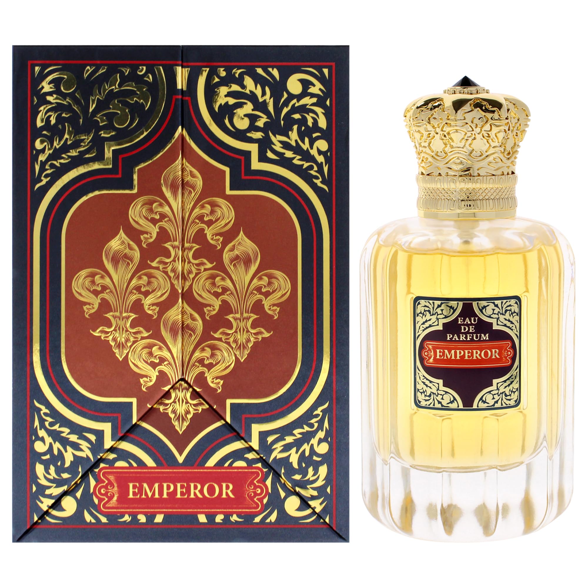 Le Vogue Emperor Eau de Parfum for Men, Fresh Spicy Aromatic Fragrance with Invigorating Notes, 3.4 oz Spray