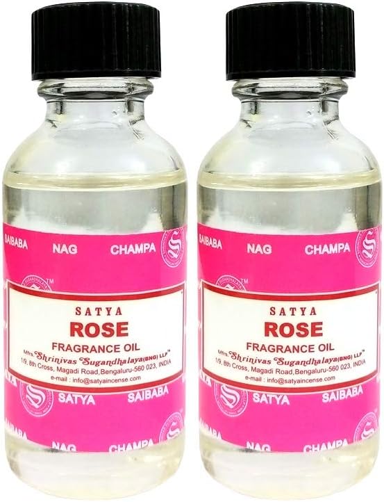 (Paquete de 2) Aceite aromático Satya Rose de 30 ml