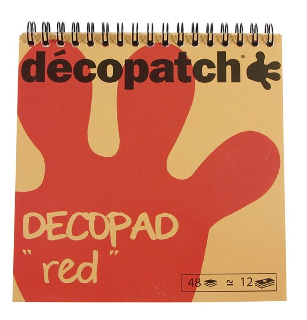 Almohadillas para decopatch Decopatch - 6 x 6 1/4 - Rojo
