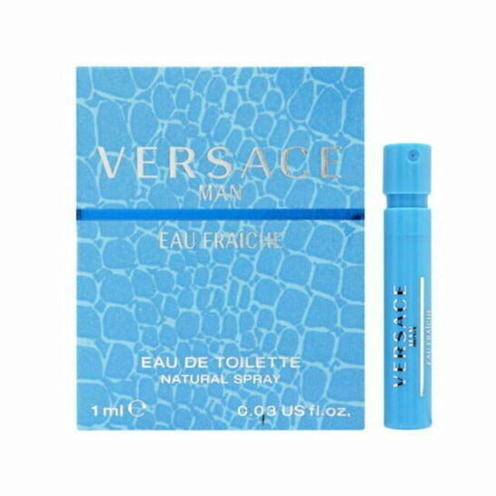 Versace Eau Fraiche Eau de Toilette for Men Sample/Trial Vial 0.03 Fl Oz (1 ml)