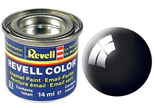 Pot de peinture Revell Enamels 14 ml, noir brillant