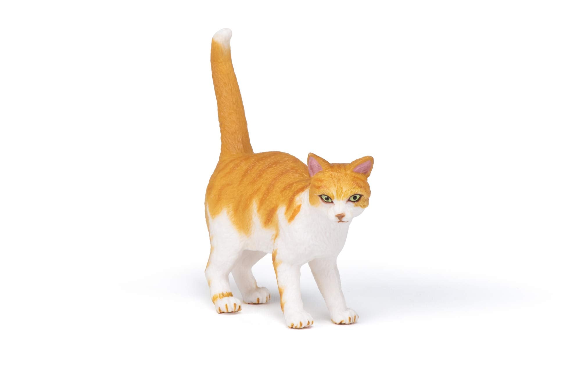 Figuras de compañía de perro y gato Papo, gato rojo