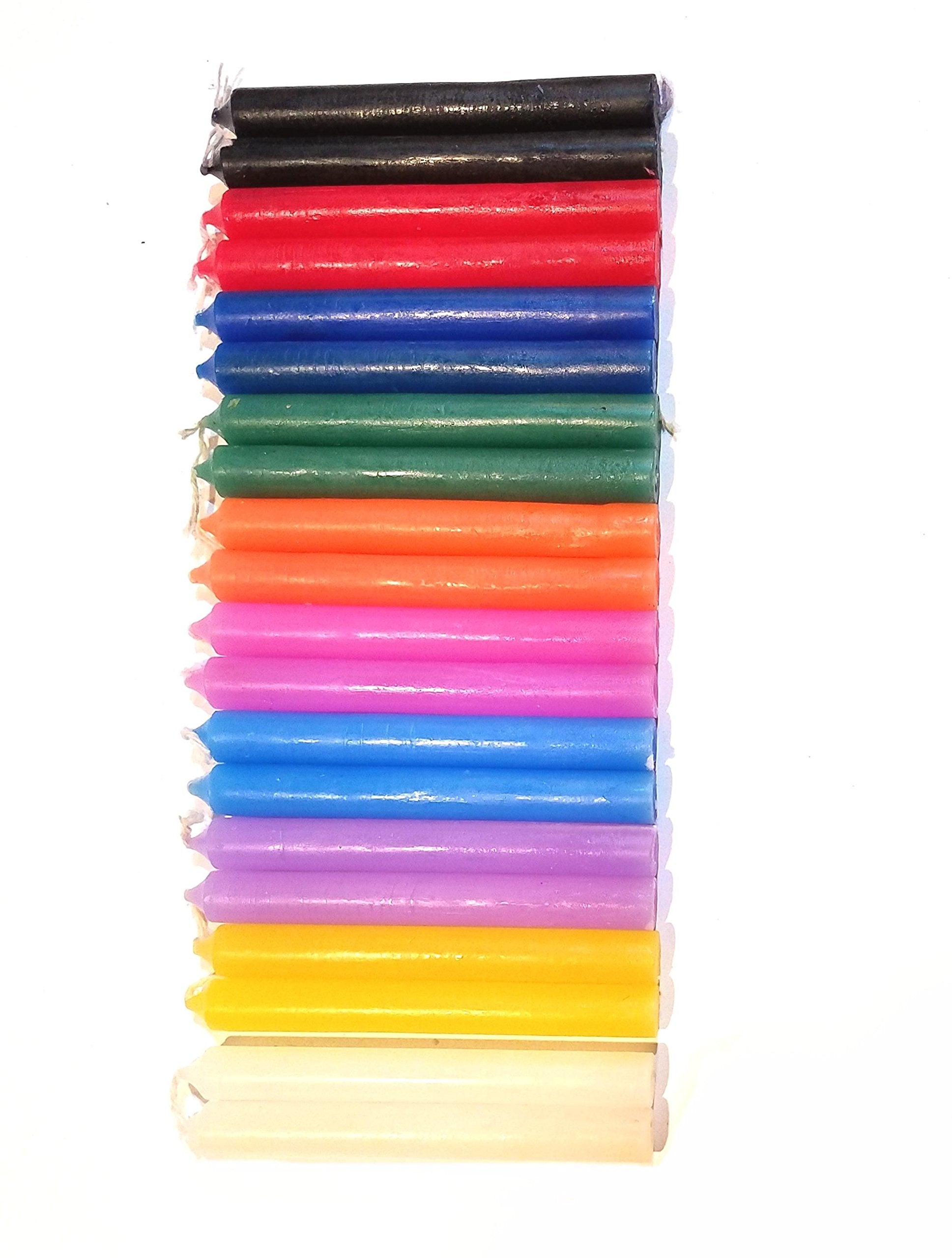 Velas Chime Vrinda (20 velas en 10 colores).