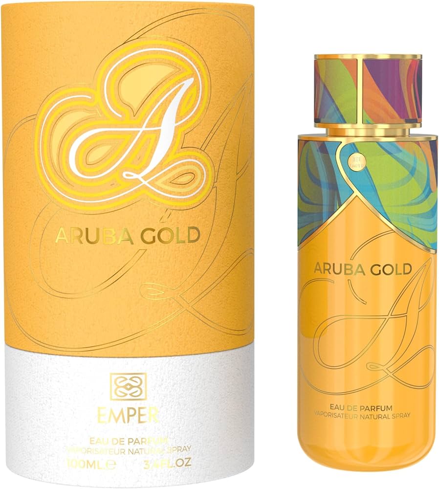 Emper Aruba Gold Eau de Parfum Spray, 3.4 Fl Oz (100 ml)