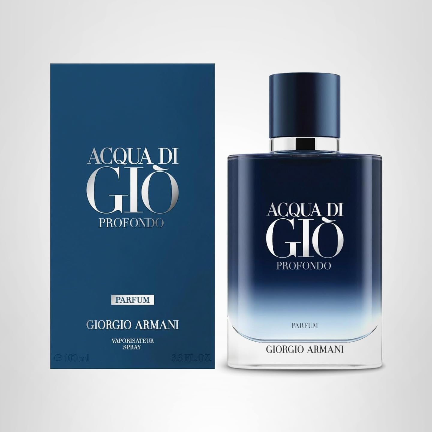 Acqua di Gio Profundo Parfum for Men Fresh Marine Aromatic Woody Fragrance 3.3 oz Spray