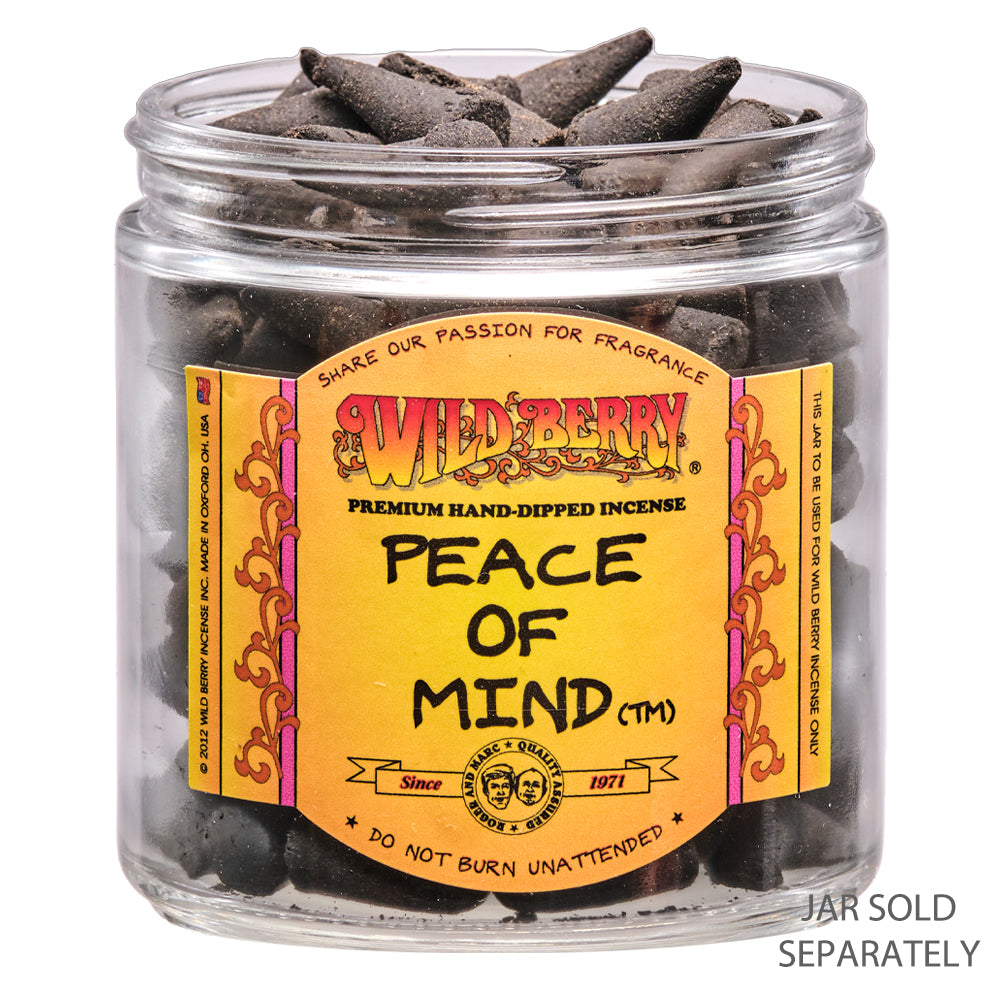 Wild Berry Peace Of Mind Incense Cones, 100 Count