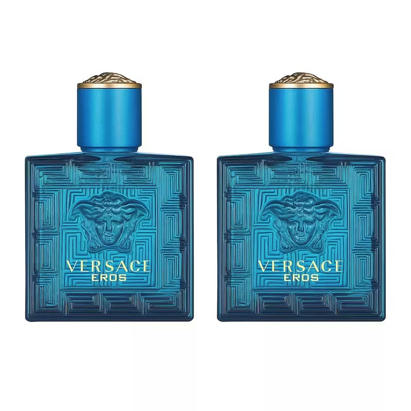 Versace Eros Eau de Toilette Mini for Men - Pack of 2 (0.17 oz / 5ml Each)