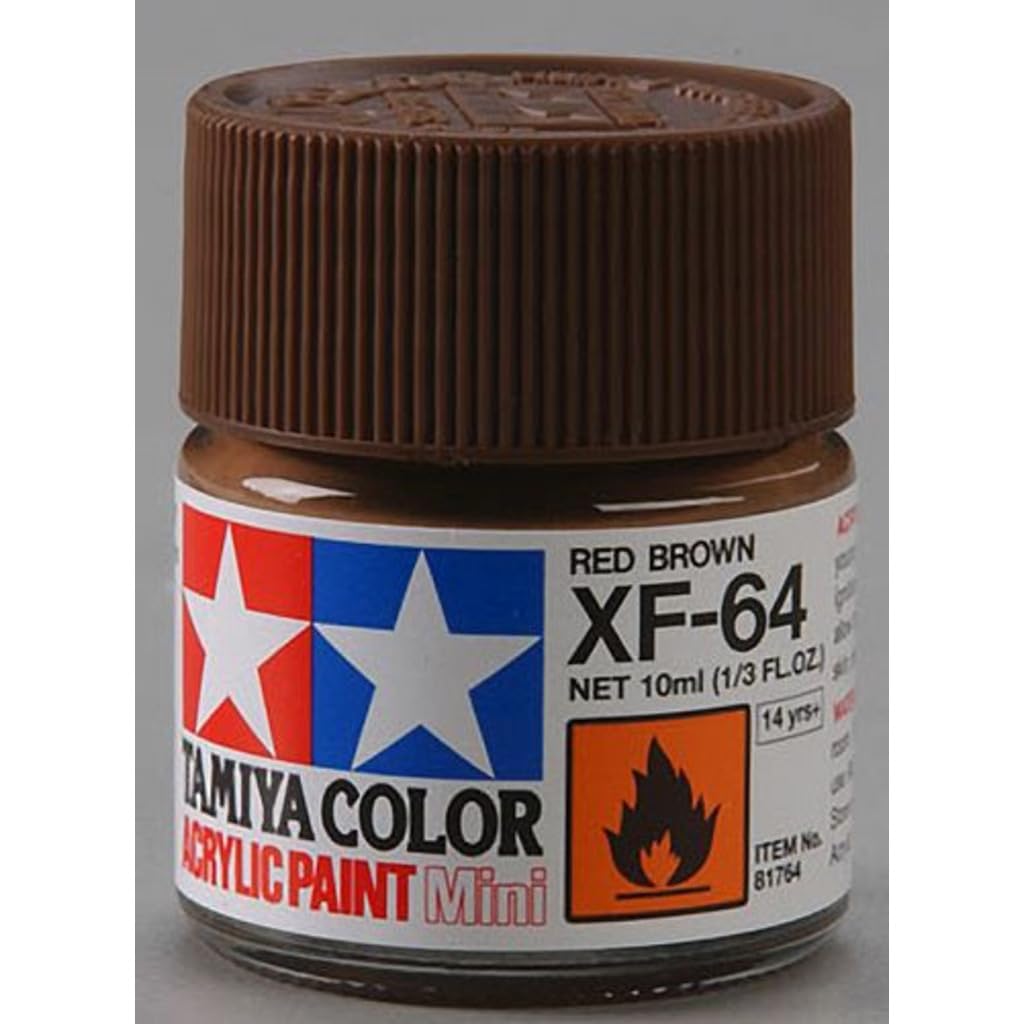 TAMIYA 81764 Acrylic Mini XF64 Red Brown 1/3 oz