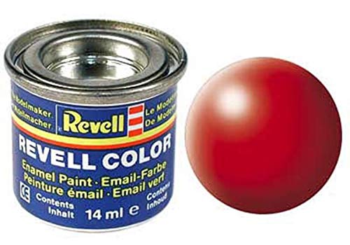 Pot de peinture Revell Enamels 14 ml, rouge soie lumineux RAL