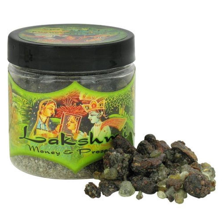 Prabhuji's Gifts Lakshmi Dinero y Prosperidad Ramakrishnananda Incienso de Resina Tarro de 2.4 Oz