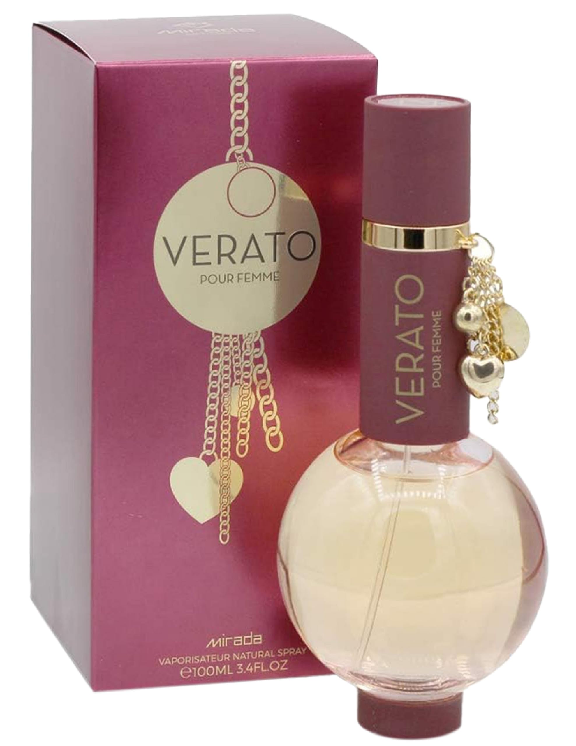 MIRADA Verato Eau de Parfum Spray for Women, 3.4 Fl Oz (100 mL)