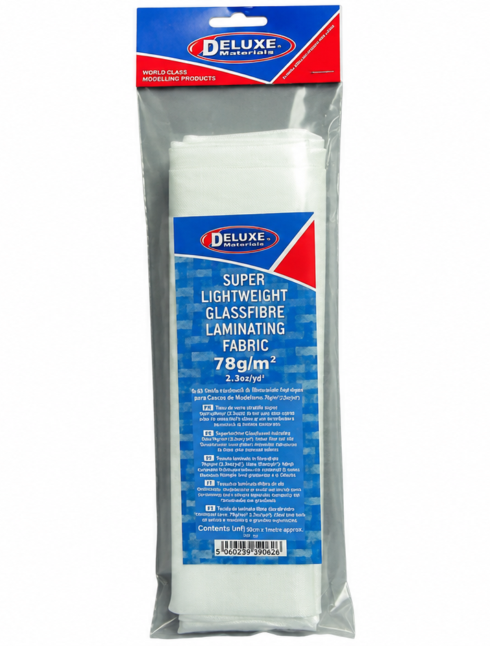 Deluxe Materials Lightweight Fiberglass Cloth, 2 Oz, 1 Sq Meter
