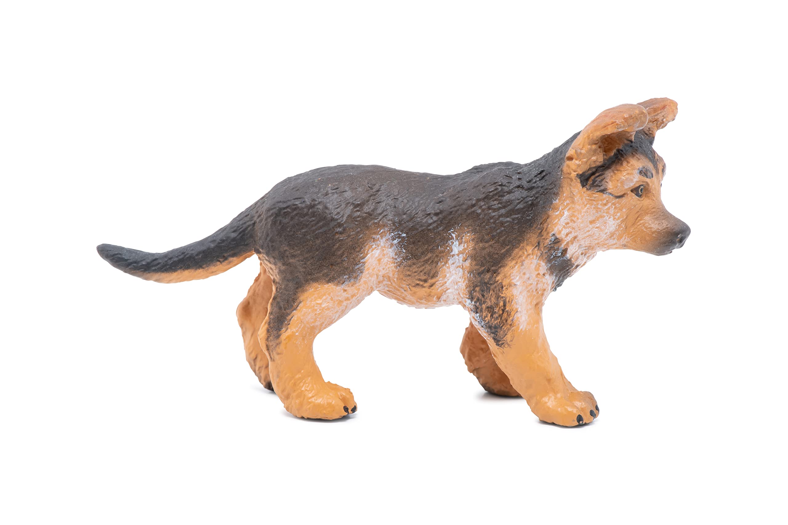 Papo German Shepherd Pup - Hand Painted Figurine - Heirloom Quality Collectible (54039)