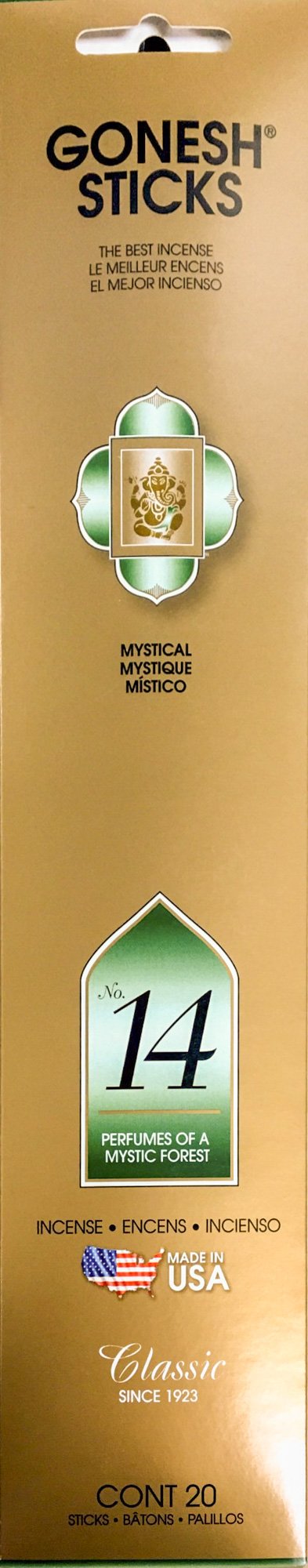 Gonesh Classic #14 Mystic Forest Incense 20 Sticks