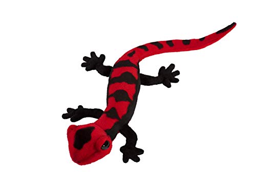 HANSA Black Salamander Plush Stuffed Animal, Realistic Wildlife Design, 8 Inch