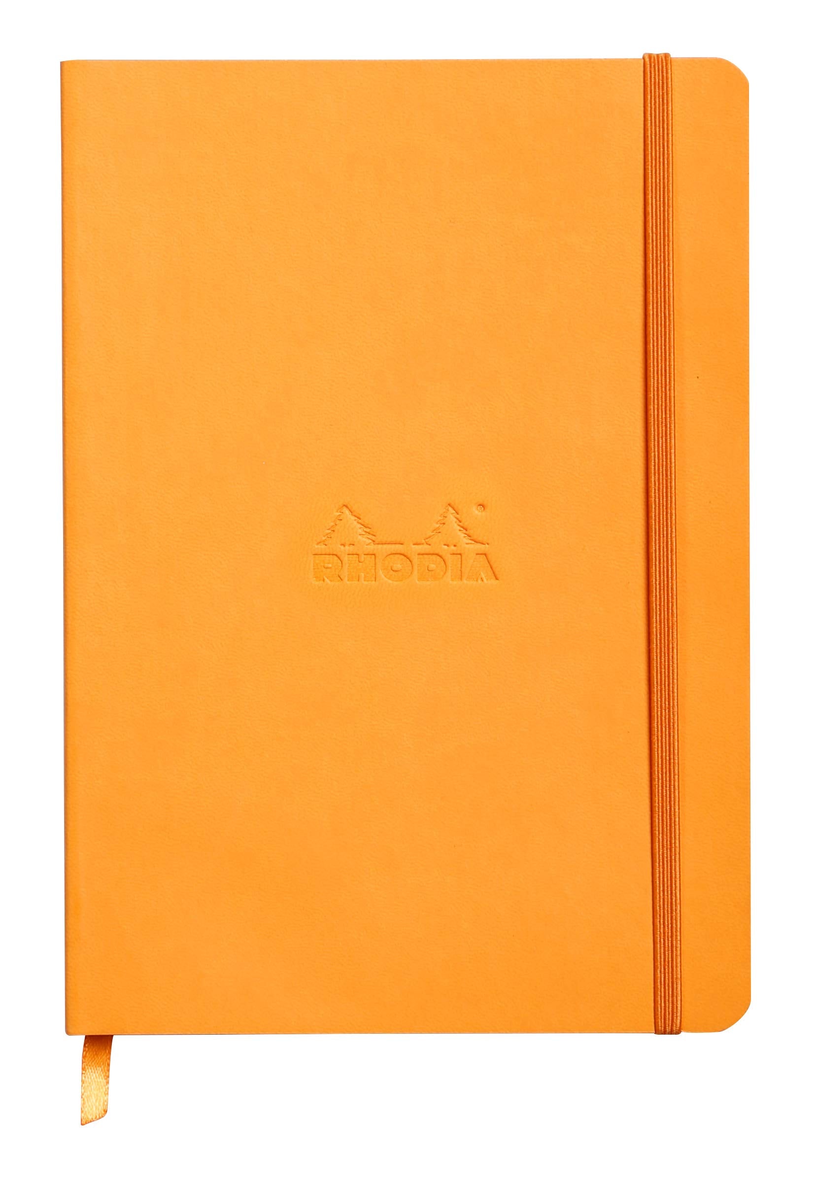 Cuaderno blando Rhodia Rhodiarama - 80 hojas con puntos - 6 x 8 1/4 - Naranja