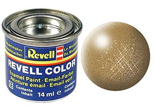 Pot de peinture Revell Enamels 14 ml, laiton métallisé