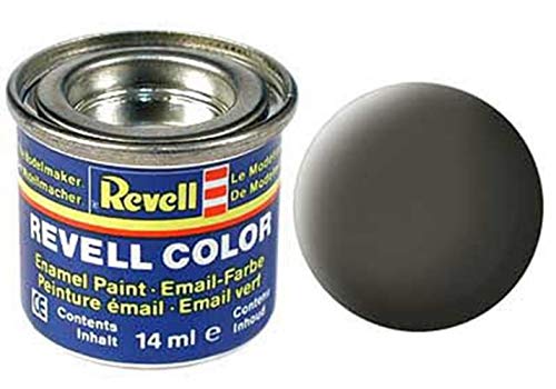 Pot de peinture Revell Enamels 14 ml, gris verdâtre mat RAL