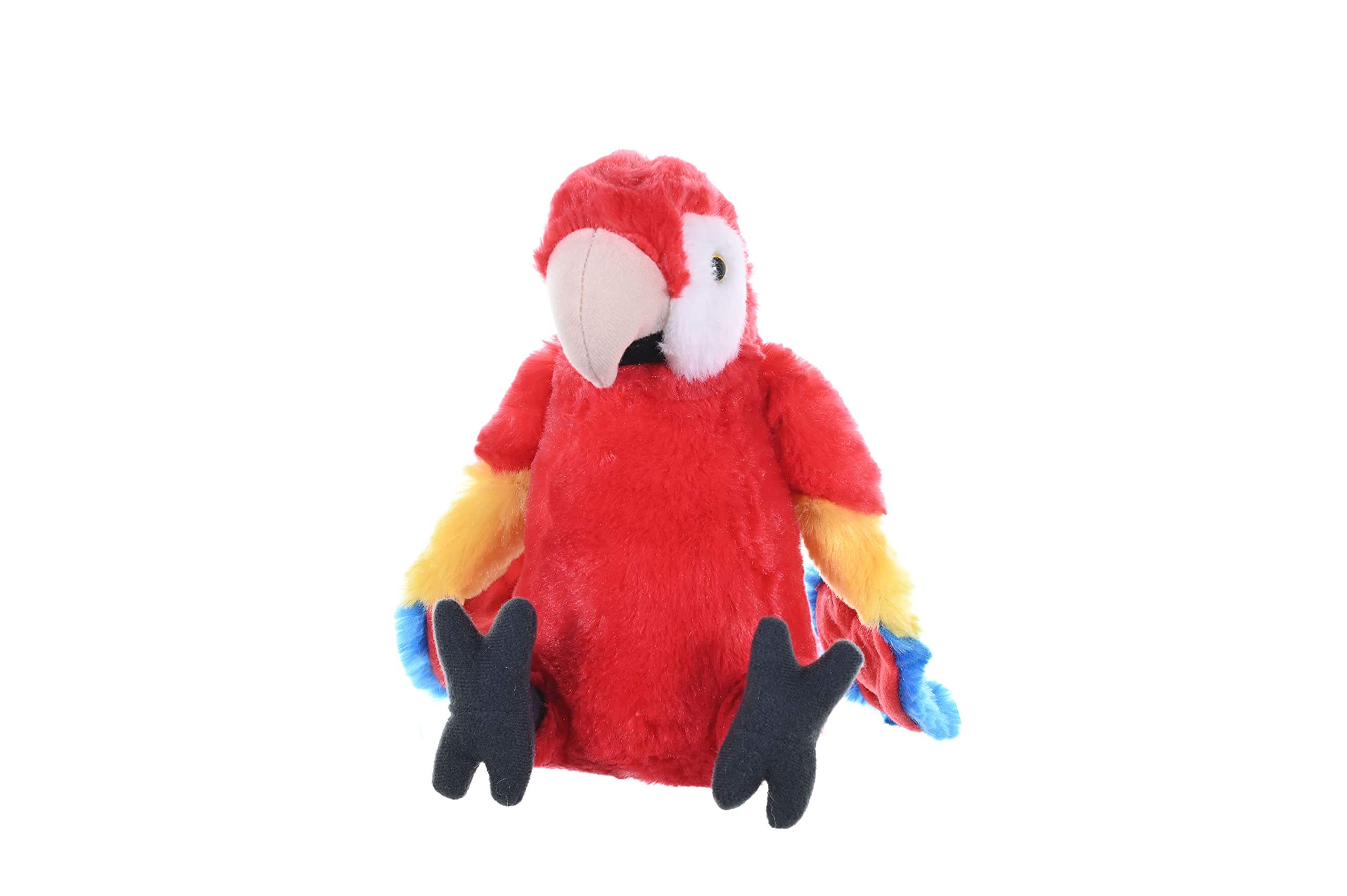WILD REPUBLIC Scarlet Macaw Plush, Stuffed Animal, Plush Toy, Gifts for Kids, Cuddlekins 8"