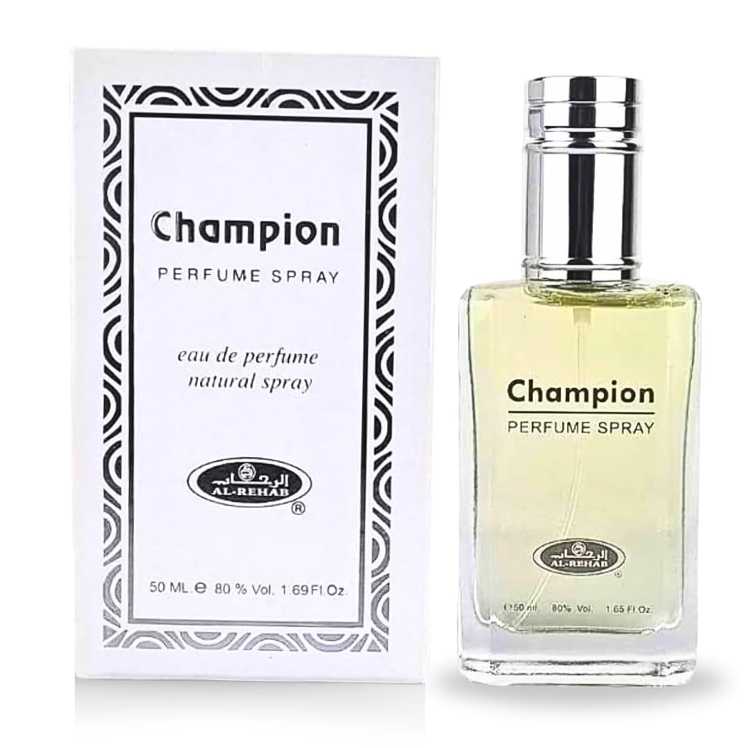 Al Rehab Champion Eau de Parfum Spray, 1.69 Fl Oz (50 ml)