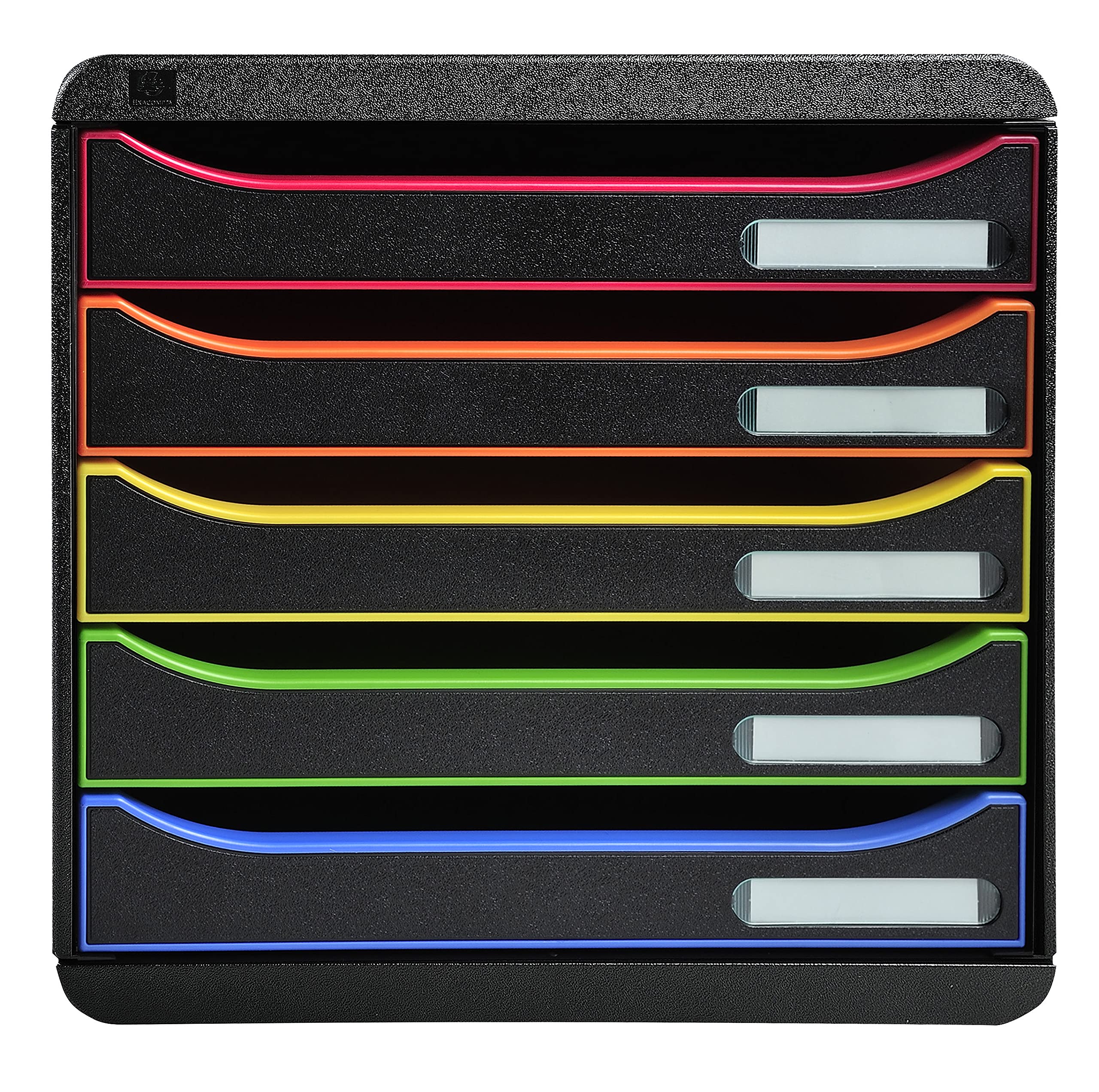 Organizador de escritorio Exacompta Big Box: 13,8" de profundidad x 11" de ancho x 10,8" de alto - Harlequin