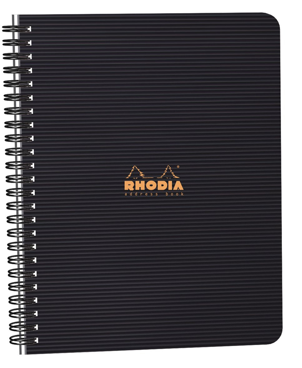 Libreta de direcciones Rhodiactive de Rhodia - 80 hojas preimpresas - 5 1/2 x 8 1/4