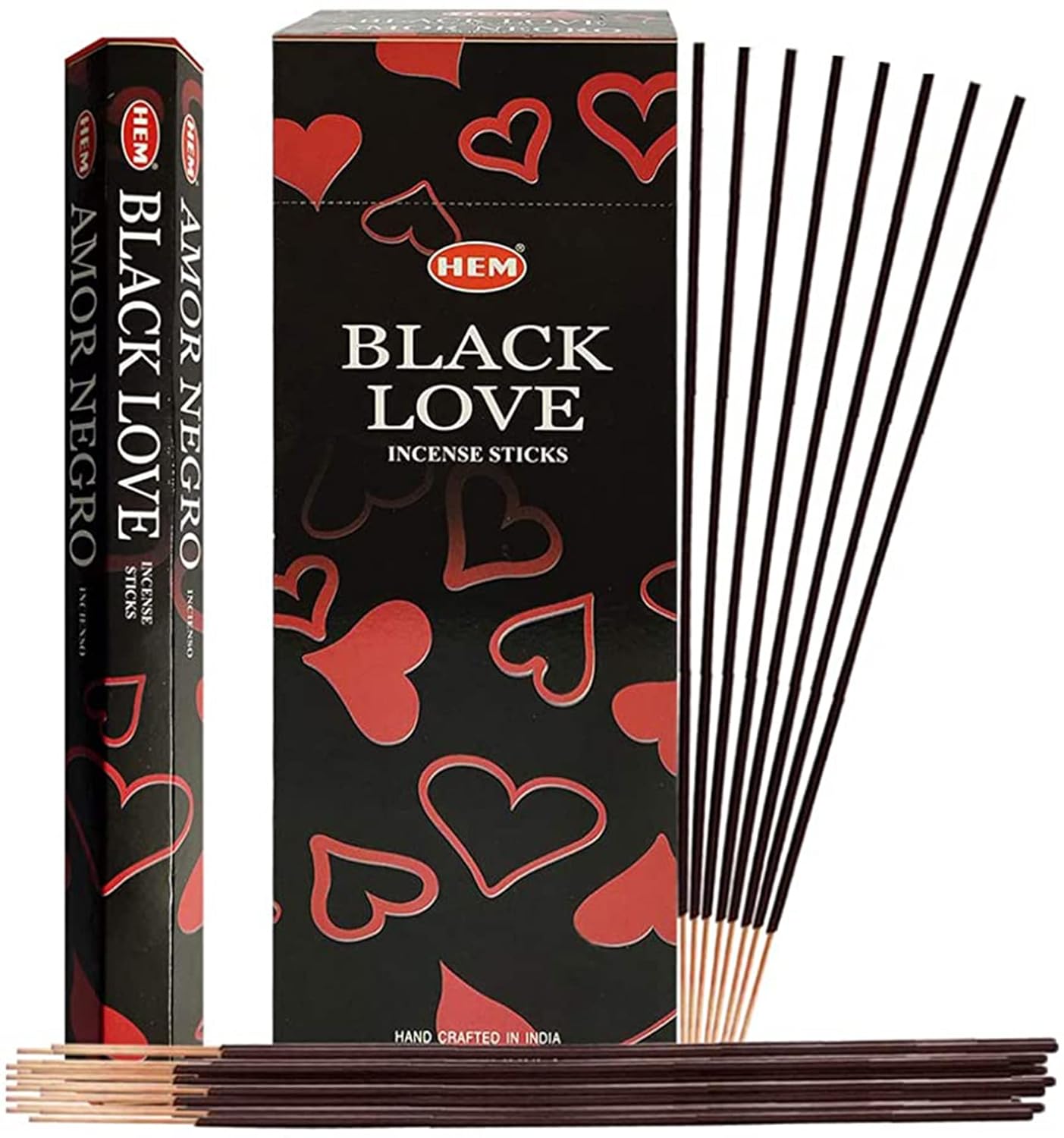 Incienso Hem Black Love, caja de 120 varillas