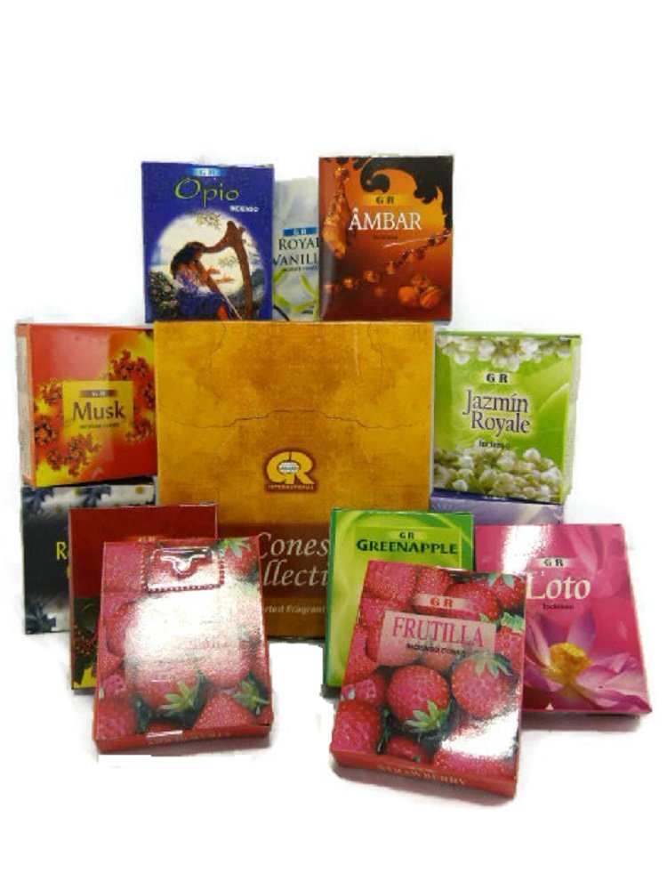 Collection Cônes - 12 Parfums dans une Boîte.