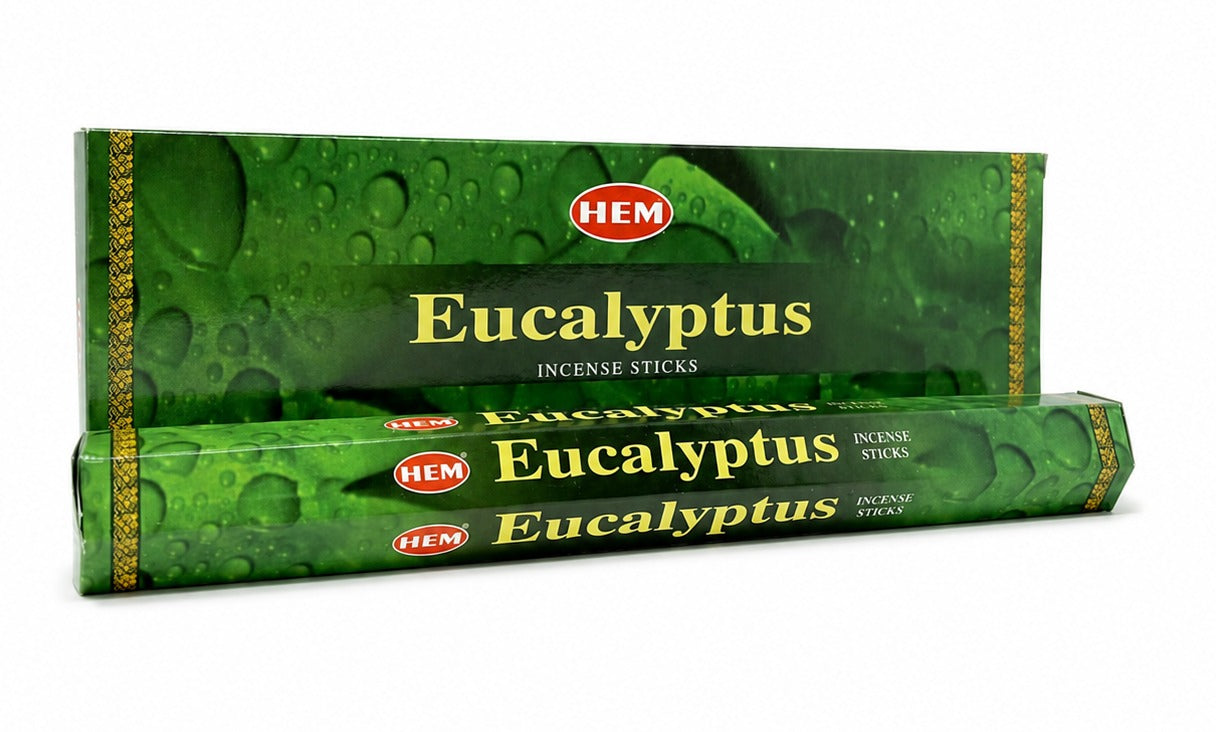 Incienso de eucalipto Hem, caja de 120 varillas